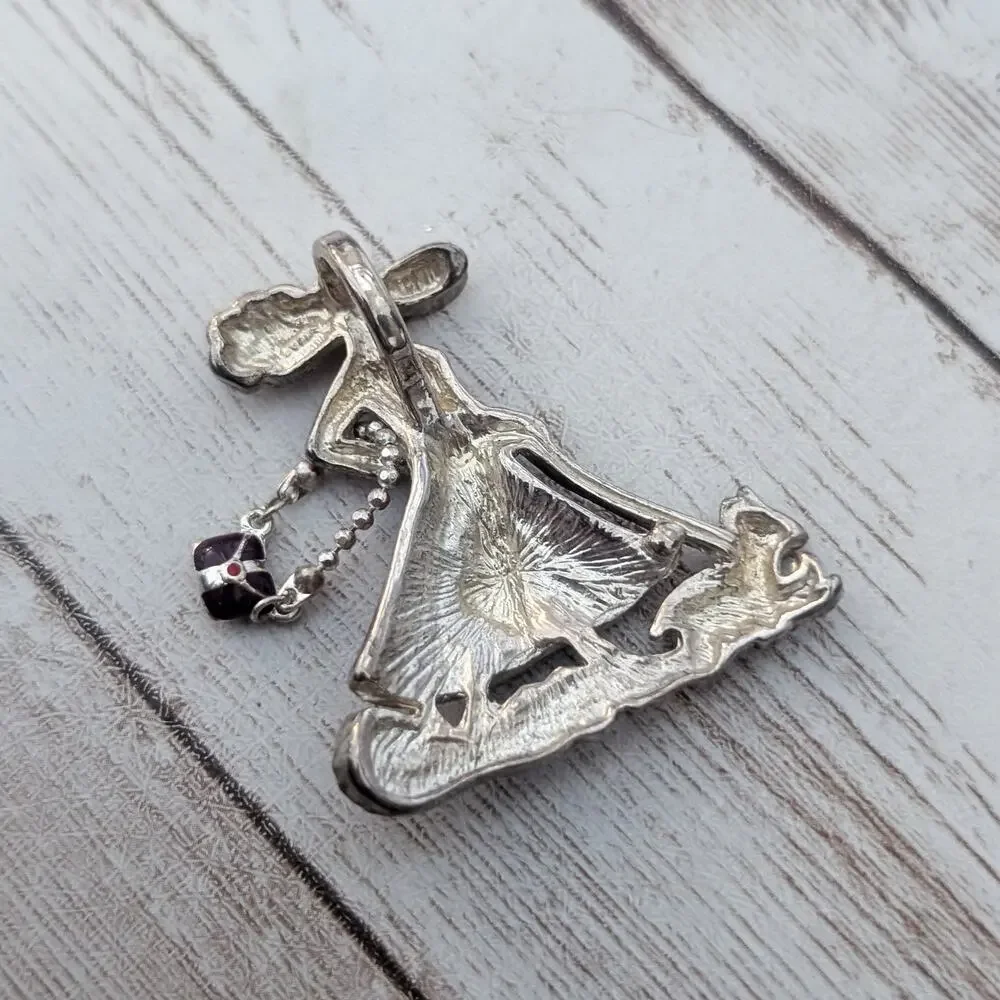 Vintage Pendant Unusual Fashionable Lady (No Chain Included)